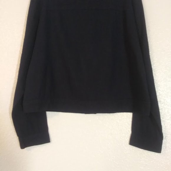 Naturals d&CO. women's size S navy blue long sleeve top - Picture 6 of 13